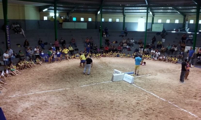 Gáldar acogió la VI Concentración de Promoción Deportiva de Lucha Canaria