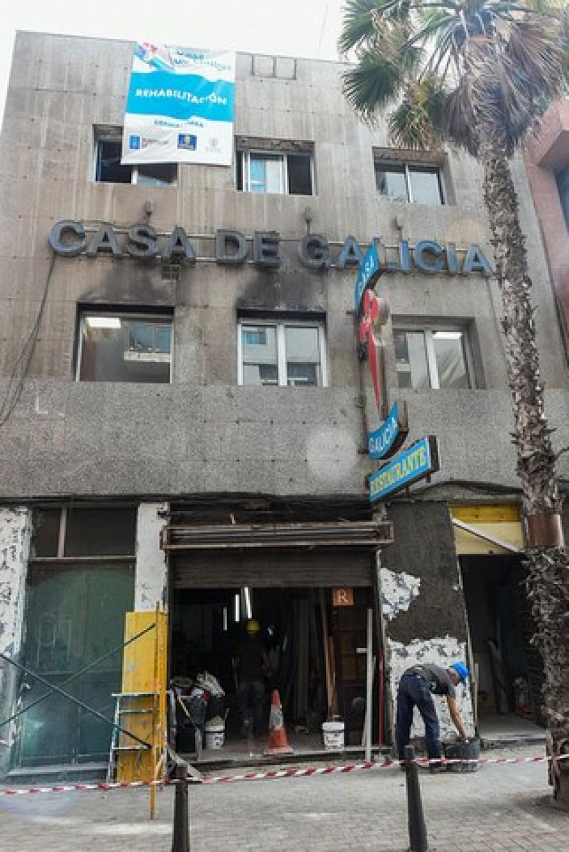 La Casa de Galicia abrir&aacute; sus puertas el 14, tras la reforma por incendio