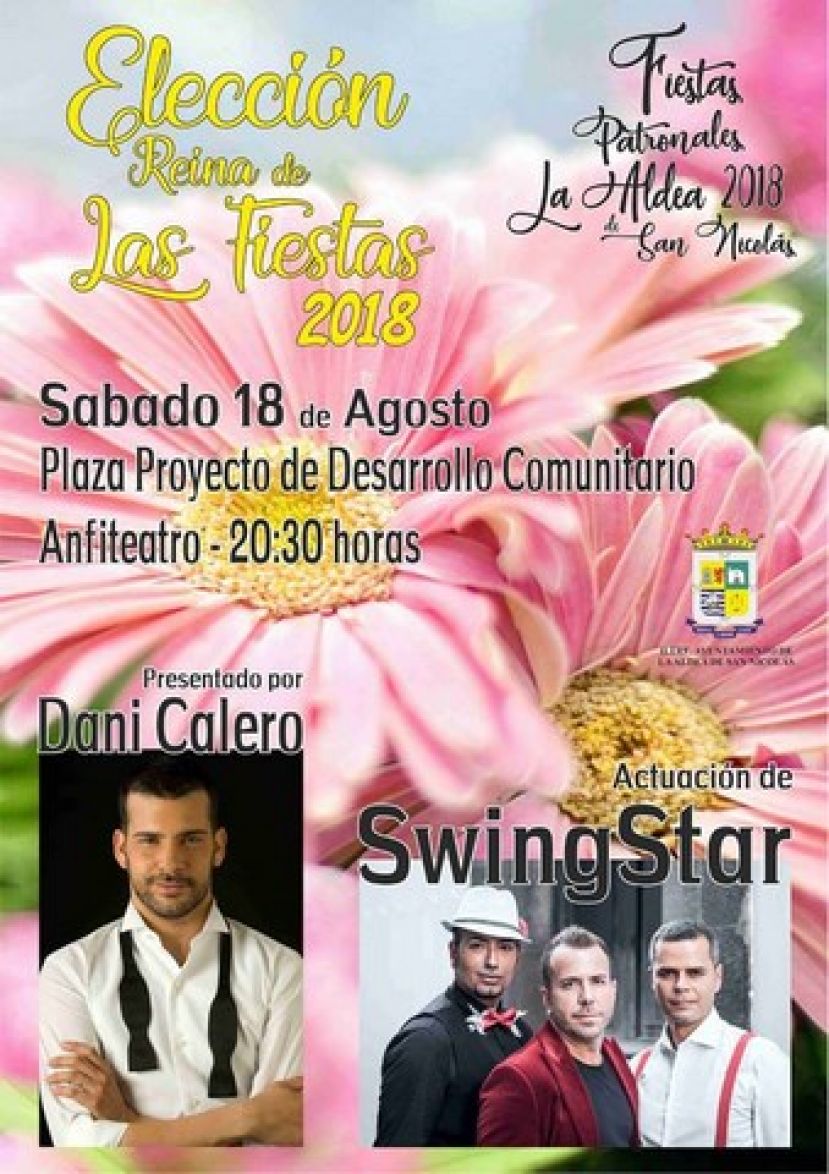 La Aldea: Este s&aacute;bado 18 de agosto, elecci&oacute;n de la Reina Fiestas Patronales 2018