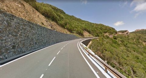 La Gomera: Cortes en la carretera GM-1 entre el acceso a La Meseta hasta el cruce de Epina