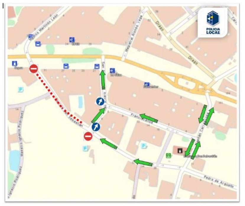 G&aacute;ldar: Cambios circulatorios en la calle Real de San Sebasti&aacute;n
