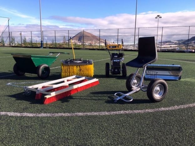 G&aacute;ldar: Nueva maquinaria para el mantenimiento de los campos de f&uacute;tbol