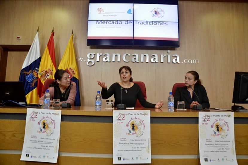 Gastronomía tradicional y navideña, artesanía y música llenan Playa de Mogán