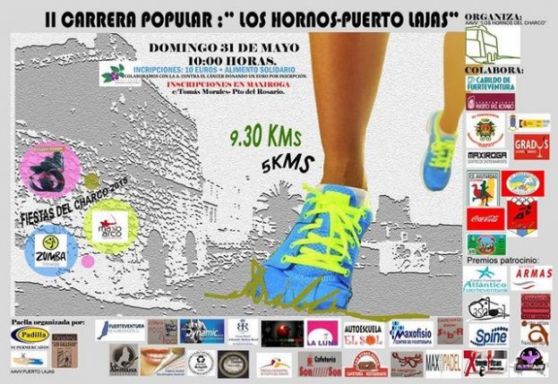 Cartel de la carrera Los Hornos - Puerto Lajas