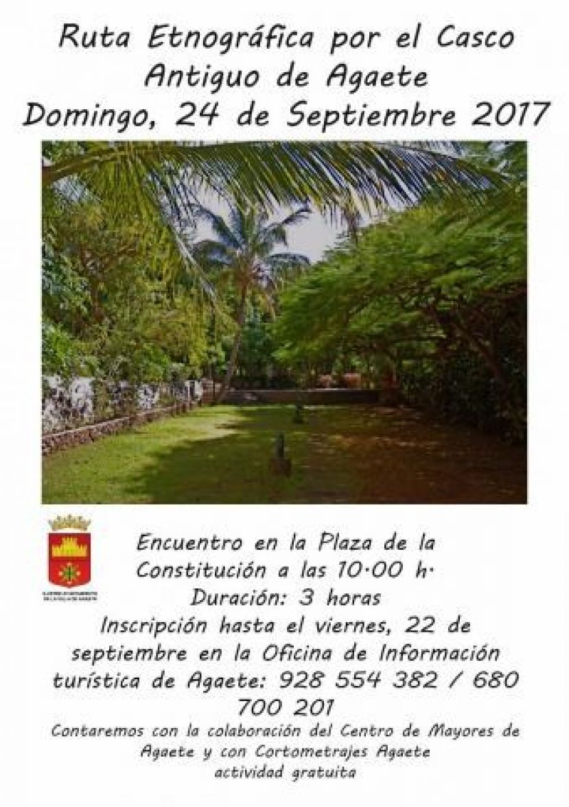 Ruta Etnogr&aacute;fica casco antiguo de Agaete por el D&iacute;a Mundial del Turismo