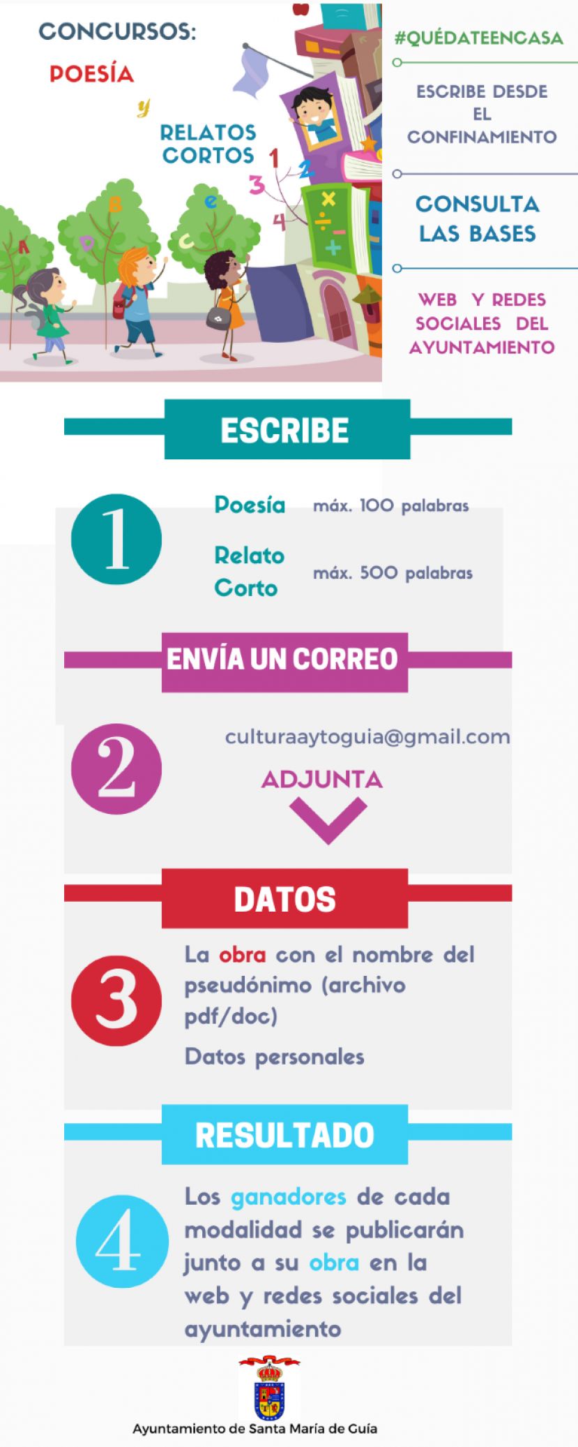 Gu&iacute;a: Bases de los concursos de Poes&iacute;a y Relatos Cortos &lsquo;Desde el confinamiento&rsquo;