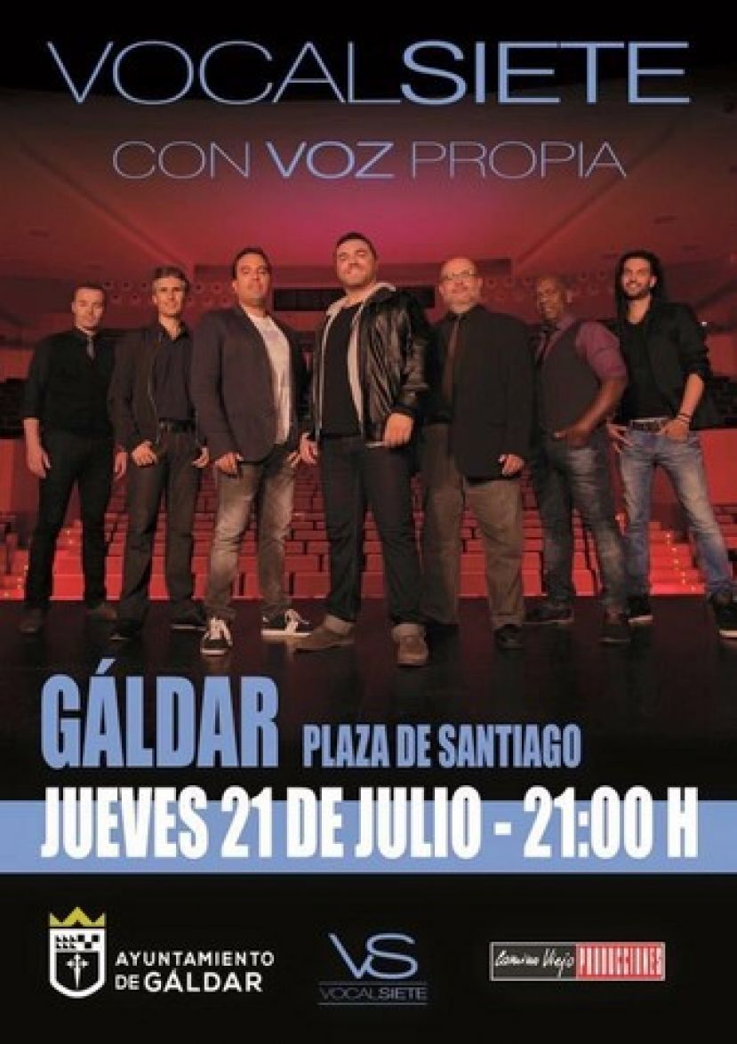 G&aacute;ldar: Vocal Siete presenta esta noche en la Plaza de Santiago &ldquo;Con Voz Propia&rdquo;