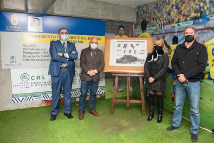 La Consejer&iacute;a de Deportes inicia las obras de cerramiento y acondicionamiento de la torre Oeste del Estadio de Gran Canaria