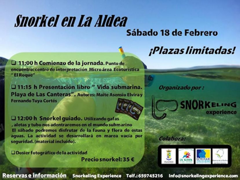 La Aldea: Este s&aacute;bado, jornada de Snorkel en La Playa