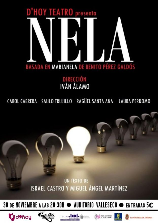 El Auditorio de Valleseco acoge la obra teatral &ldquo;Nela&rdquo;