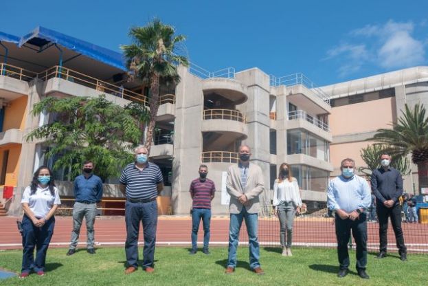 Francisco Castellano inaugura las nuevas instalaciones de la Ciudad Deportiva Gran Canaria, tras las obras de mejoras