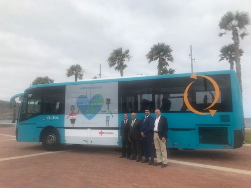 Global se suma a la campa&ntilde;a de desarrollo sostenible de Cruz Roja con mensajes de sensibilizaci&oacute;n en tres de sus veh&iacute;culos