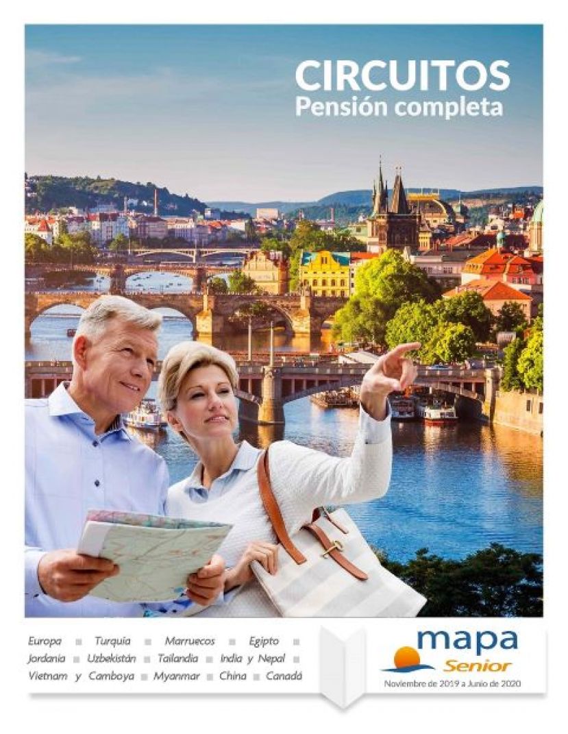 Ya está disponible en la web de Mapa Tours el nuevo folleto Mapa Sénior 2019/2020