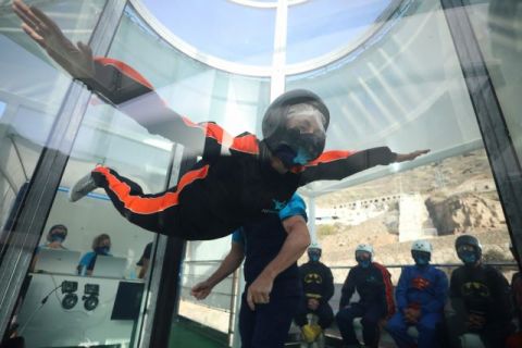 Canarias estrena su primer túnel de viento al aire libre en Mogán
