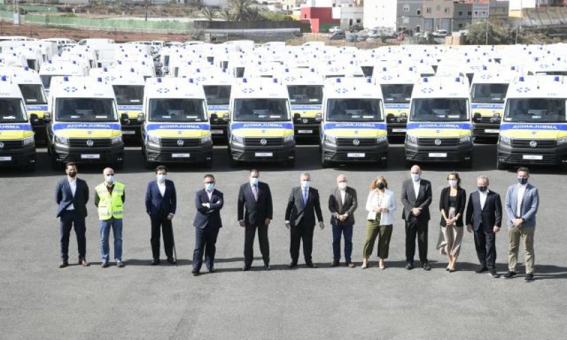 El Gobierno de Canarias presenta las nuevas ambulancias del Transporte Sanitario