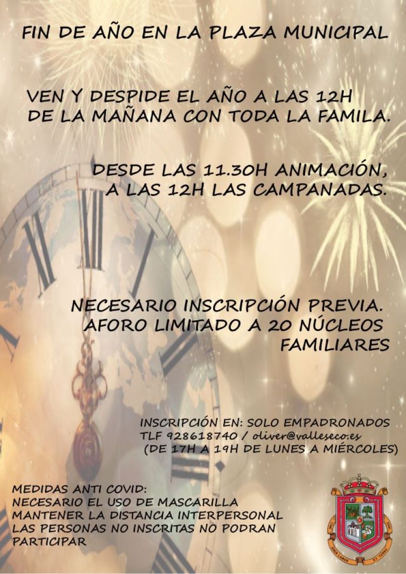 Campanadas del fin de a&ntilde;o &ldquo;adelantadas&rdquo; en el municipio de Valleseco