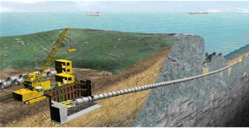 Un túnel submarino de 455 metros para el emisario en la costa de Gáldar