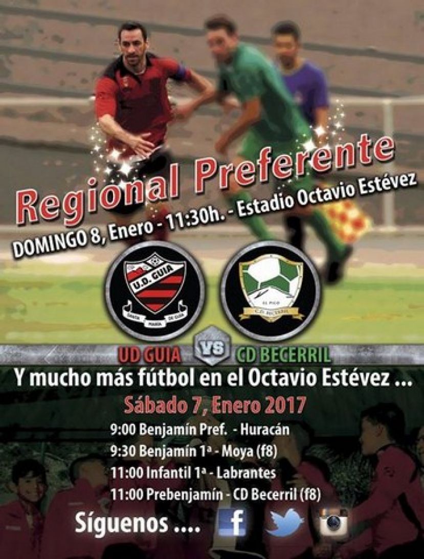 F&uacute;tbol: Hoy se juega el derbi gu&iacute;ense entre la UD Gu&iacute;a y el Becerril CD en la Preferente