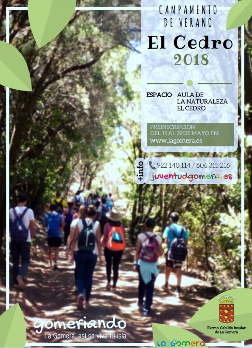 La Gomera: El Campamento de Verano de El Cedro abre el plazo de preinscripci&oacute;n
