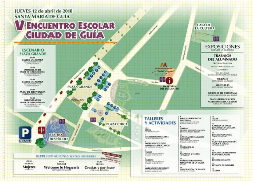 Guía celebra mañana jueves el V Encuentro Escolar “Ciudad de Guía”