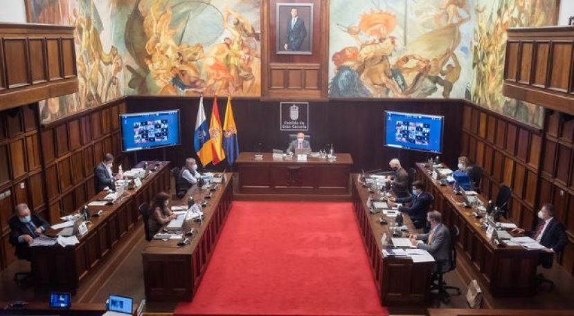 Aprobado en pleno el presupuesto de 824 millones del Cabildo de GC para 2021