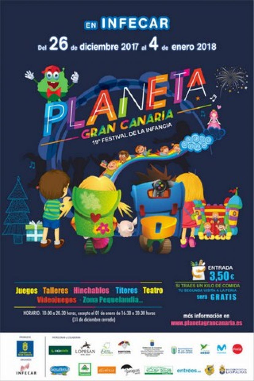 Una pista de patinaje de hielo ecol&oacute;gico, hinchables, diversi&oacute;n y cine, entre las propuestas del Festival Infantil Planeta Gran Canaria