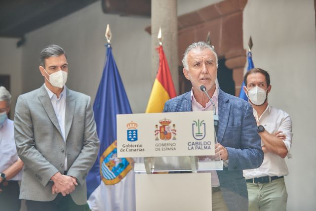 Torres subraya que el Gobierno de Canarias ya ha destinado 40 millones de euros a atender la emergencia volcánica