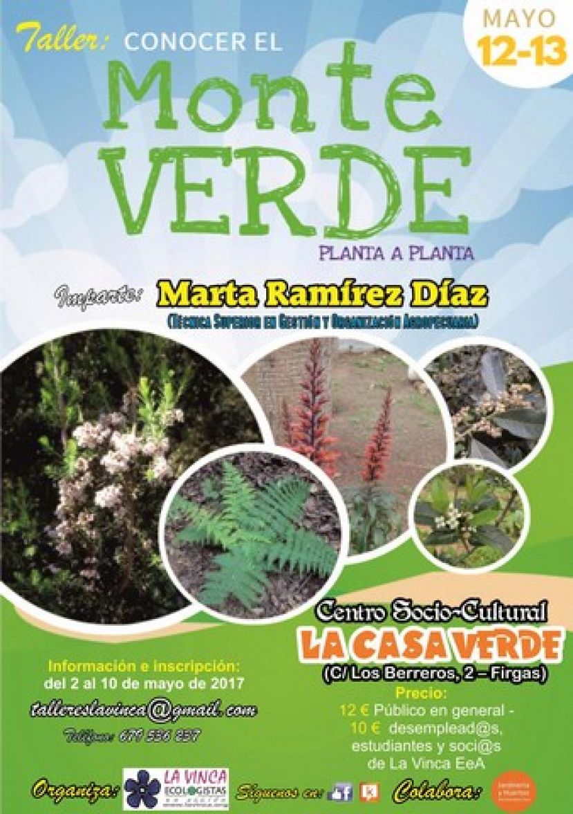 Firgas: Plazo de inscripci&oacute;n en el Taller &ldquo;Conocer el Monteverde: planta a planta&rdquo;