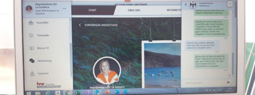 Turismo de La Gomera participa en la 1ª feria turística virtual de la temporada
