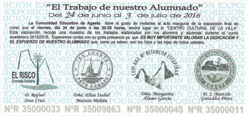 La Comunidad Educativa de Agaete expone en el Centro Cultural