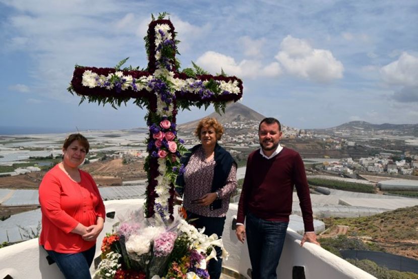 G&aacute;ldar: El alcalde se suma a la celebraci&oacute;n del D&iacute;a de la Cruz en Amagro