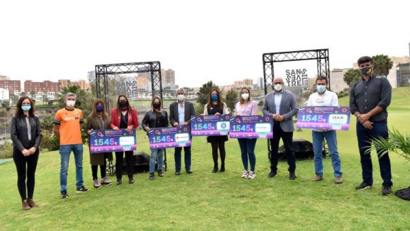 La San Silvestre 2020 entrega 7.725 euros a cinco ONG’s, en Las Palmeras Golf