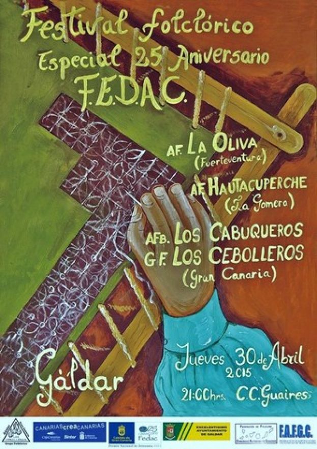 La Fedac celebrará en Gáldar un festival folclórico por su XXV aniversario