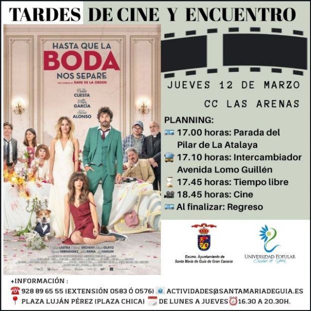Gu&iacute;a: &lsquo;Hasta la que la muerte nos separe&rsquo; en las &ldquo;Tardes de Cine y Encuentro&rdquo;