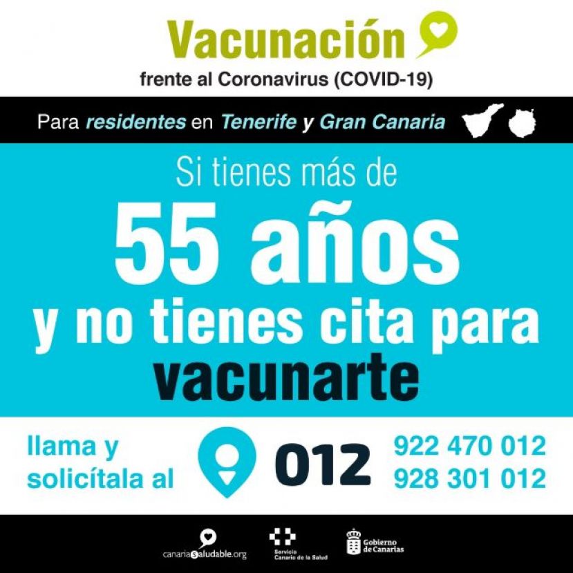 Los residentes entre 50 y 59 años podrán acceder a su cita a través del SCS