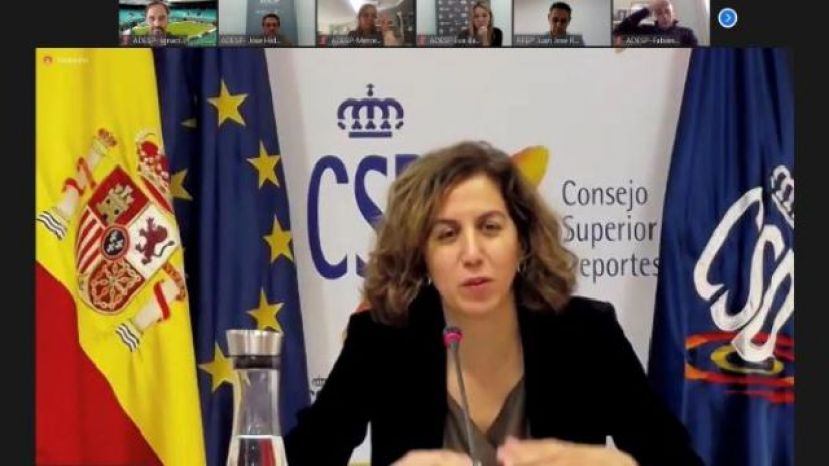 Irene Lozano expone en ADESP las ayudas a las federaciones para 2021