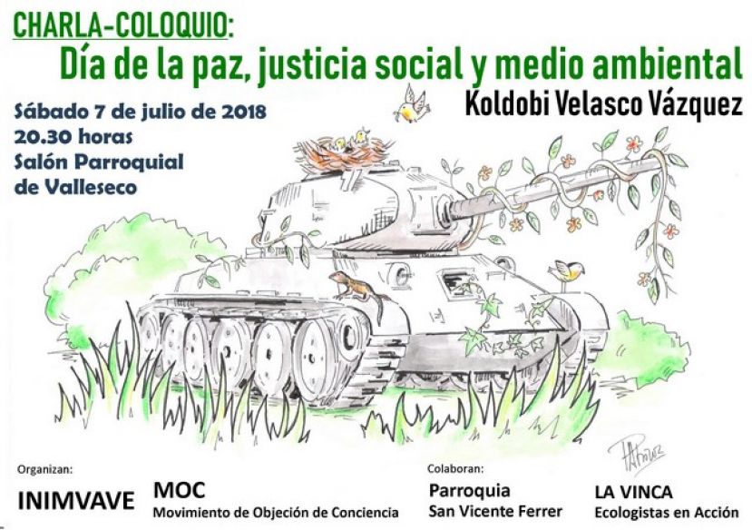 Valleseco: Charla &ldquo;D&iacute;a de la paz, justicia social y medioambiental&rdquo;