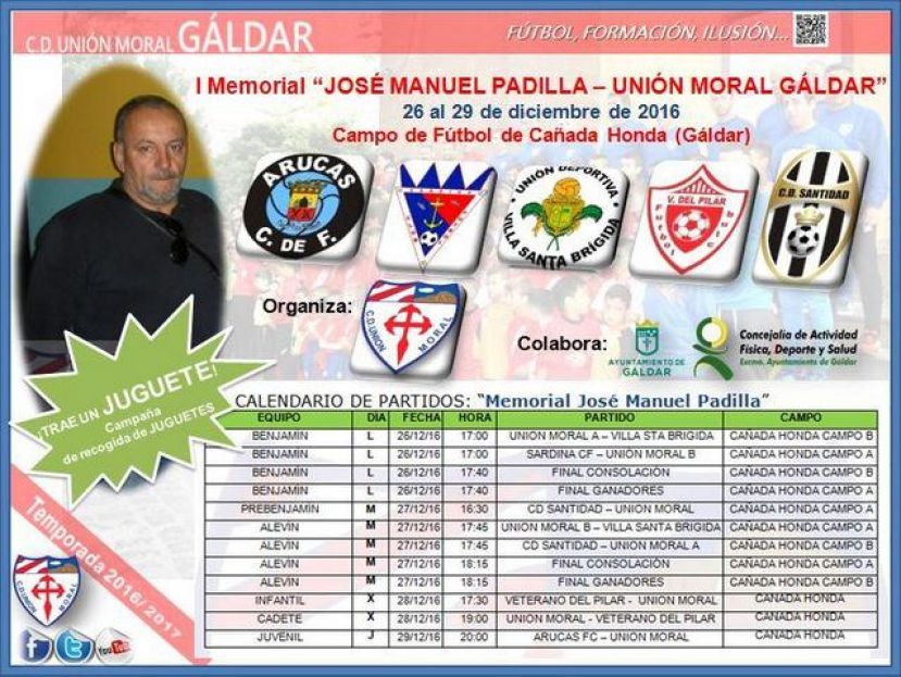 F&uacute;tbol Base: I Memorial "Jos&eacute; Manuel Padilla - Uni&oacute;n Moral G&aacute;ldar"