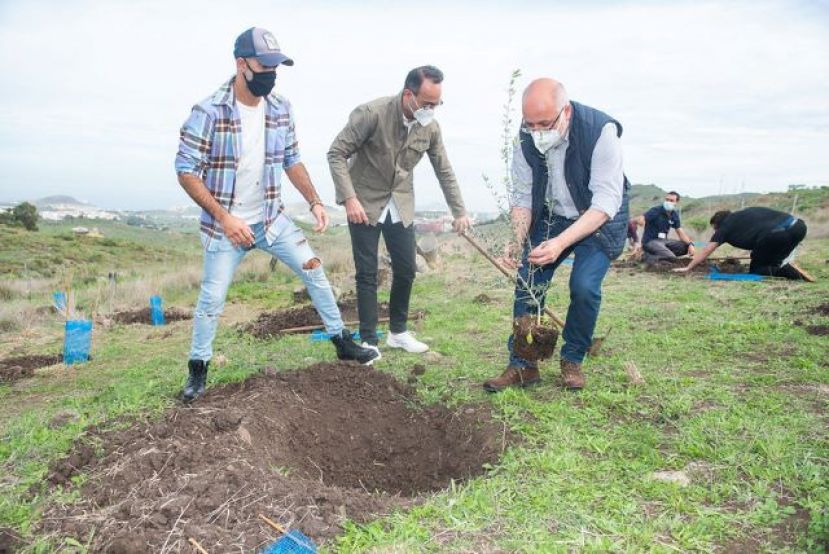 Arranca la plantaci&oacute;n del Bosque Pocoy&oacute; en Gran Canaria con los primeros 1.000 &aacute;rboles apadrinados por Efecto Pasillo y Santaolalla