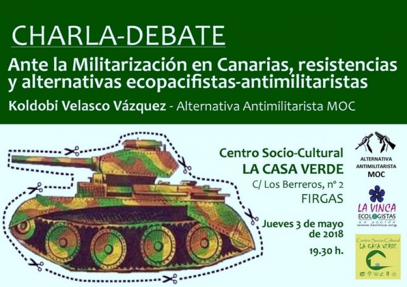 Firgas: El jueves 3 de mayo se llevar&aacute; a cabo una Charla en La Casa Verde