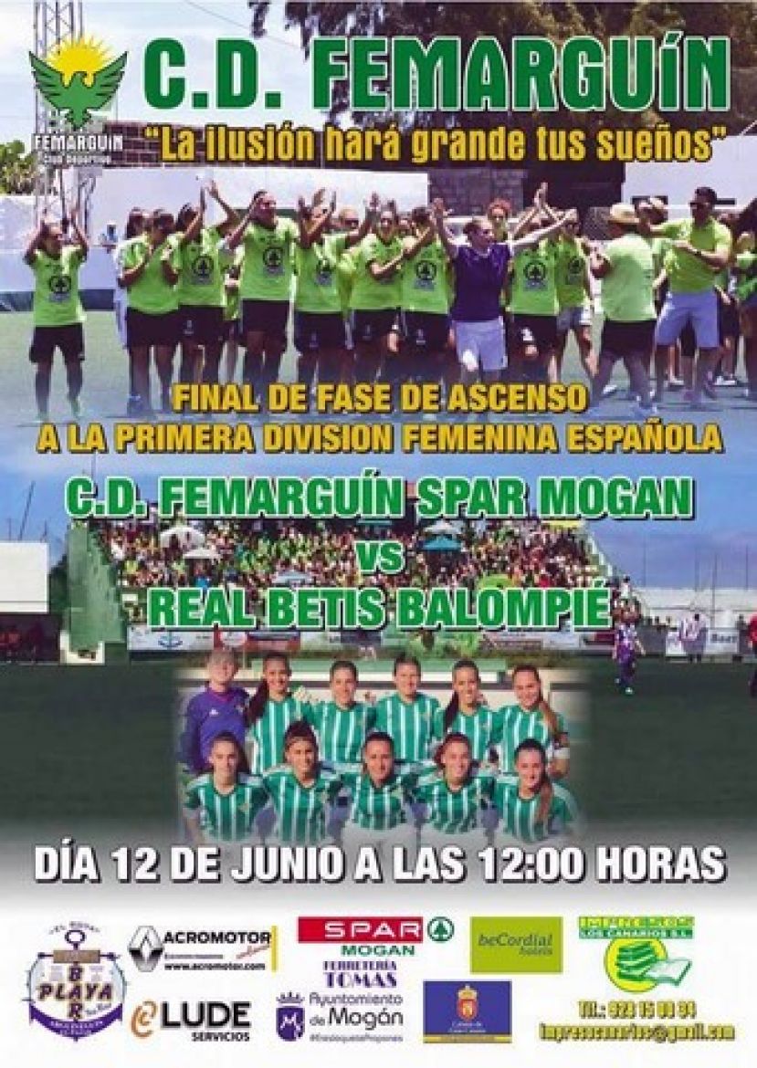 F&uacute;bol Femenino: Partido de ascenso a primera divisi&oacute;n del CD Femargu&iacute;n