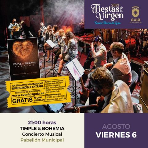 Timple &amp; Bohemia trae esta noche a Santa Mar&iacute;a de Gu&iacute;a su espect&aacute;culo &lsquo;Arraigo&rsquo;