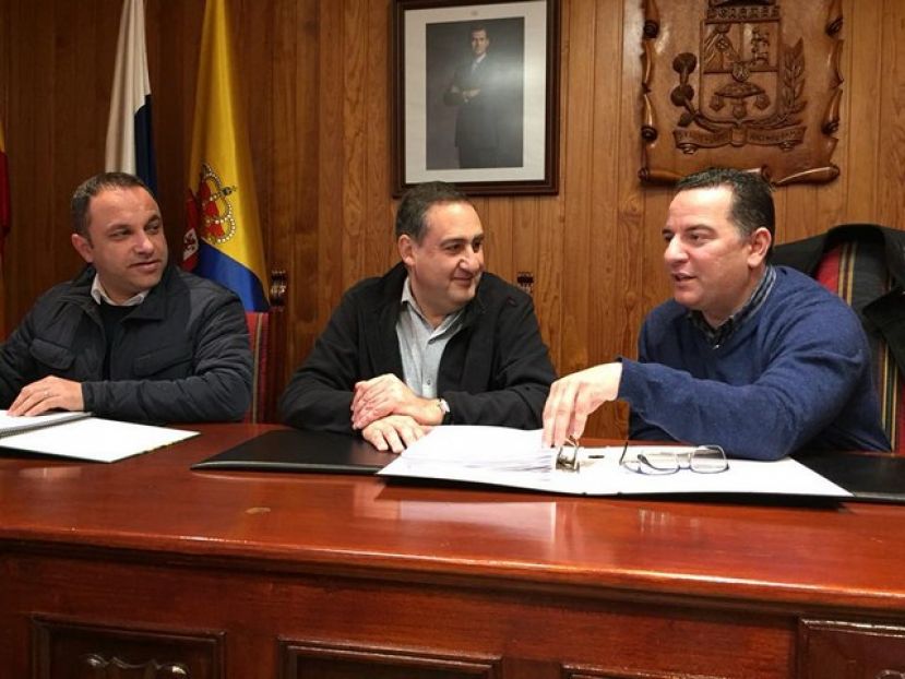 Moya: Visita institucional de Felipe Afonso El Jaber, consejero del PP en el Cabildo