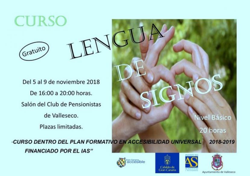 Valleseco imparte un curso de lengua de signos para toda la poblaci&oacute;n