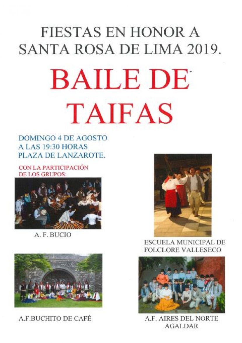 Valleseco: Baile de Taifas en honor a Santa Rosa de Lima en Lanzarote