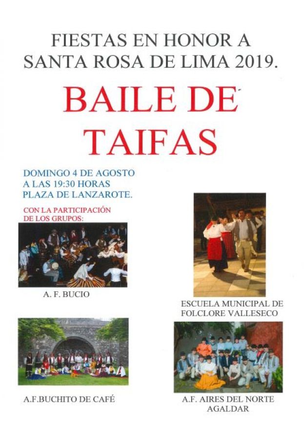 Valleseco: Baile de Taifas en honor a Santa Rosa de Lima en Lanzarote
