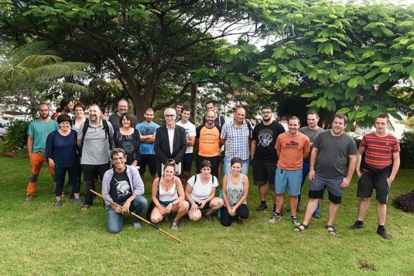 Los 20 pastores vascos llegados a Gran Canaria elogian la cultura de arraigo a la tierra de los ganaderos de la Isla