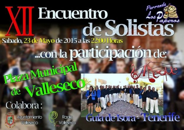 Valleseco: XII Encuentro de Solistas Los Paperos
