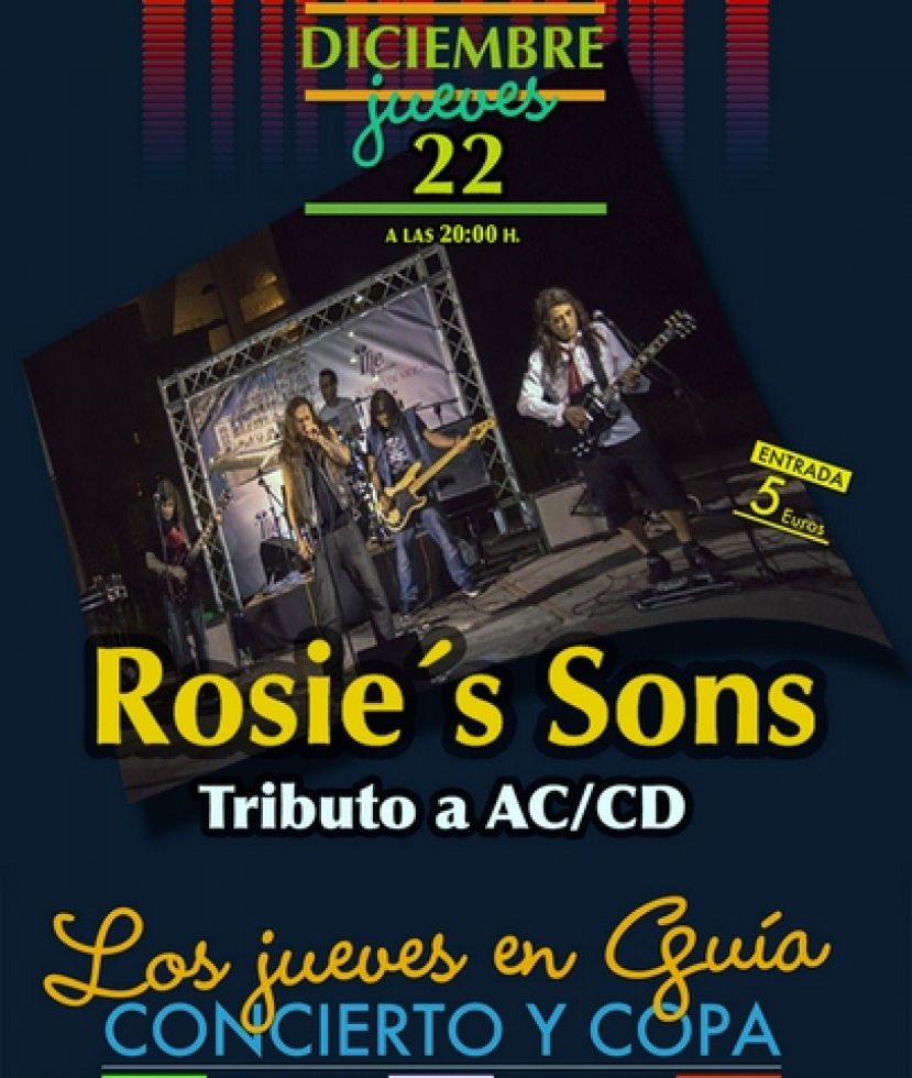 Guía: La banda Rosie&#039;s Sons con su tributo al grupo AC/DC en &quot;Grabando en Vivo&quot;