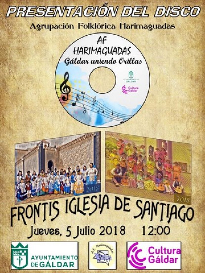 Presentaci&oacute;n del disco Galdar Uniendo Orillas de la AF Harimaguadas